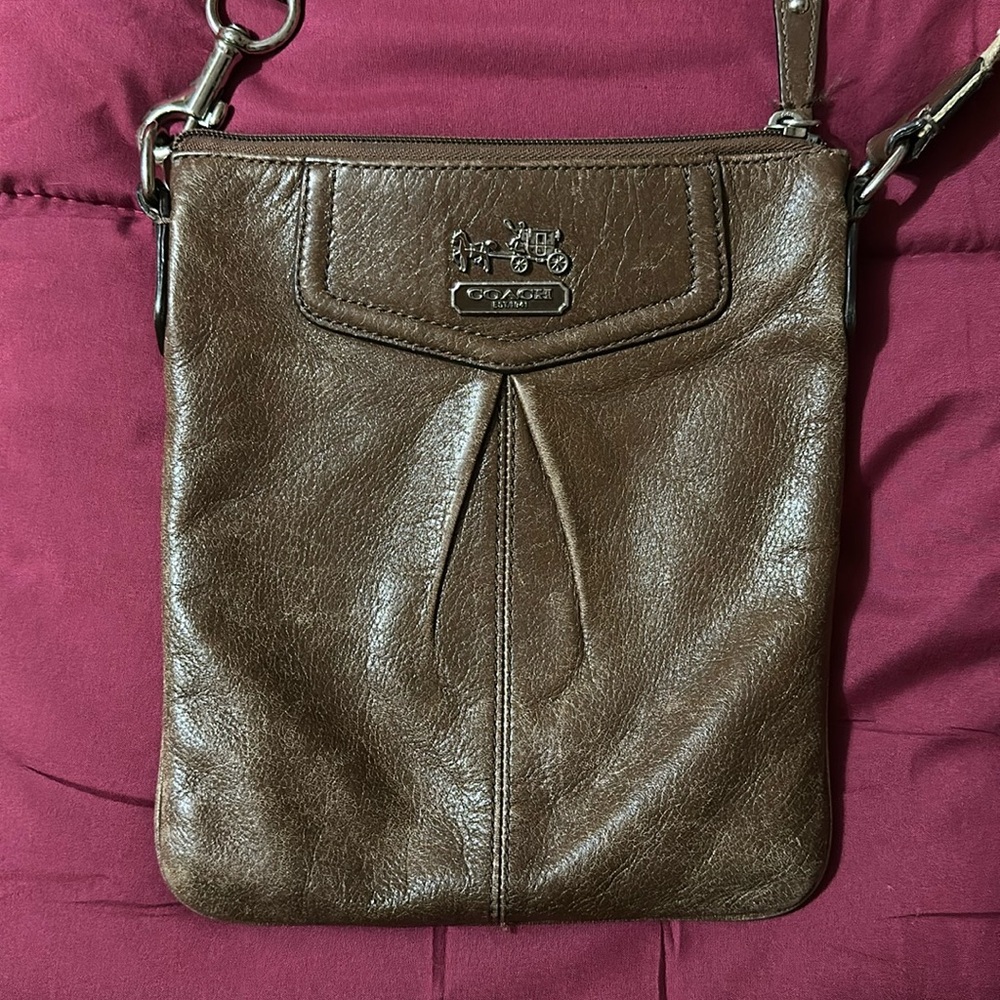 Coach crossbody brown